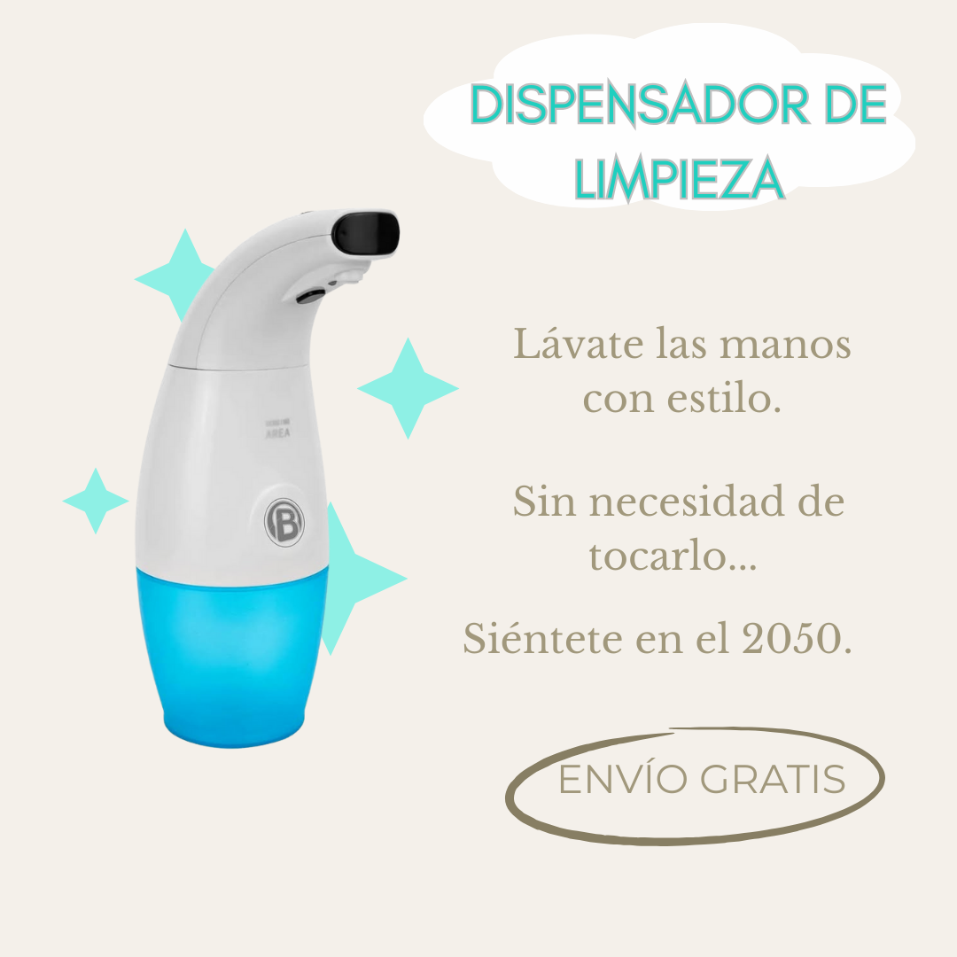 DISPENSADOR DE LIMPIEZA -- ¡Higiene y Estilo futurista!