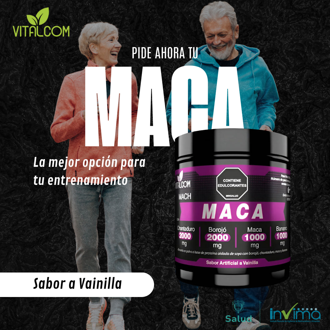MACA EN POLVO (Sabor a Vainilla) 500g