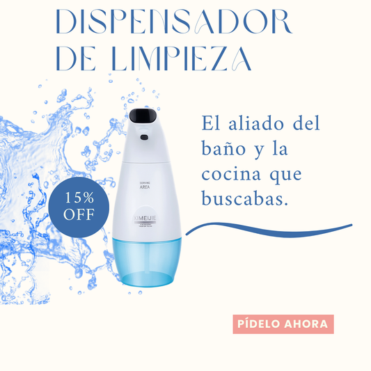 DISPENSADOR DE JABÓN AUTOMÁTICO -- ¡Higiene y Estilo futurista!